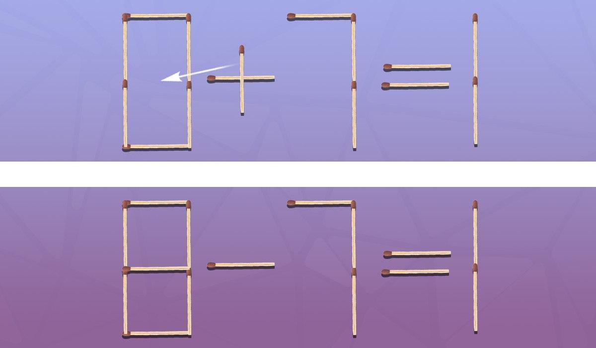 É preciso mover um fósforo para que a igdade seja correta: um teste de QI rápido