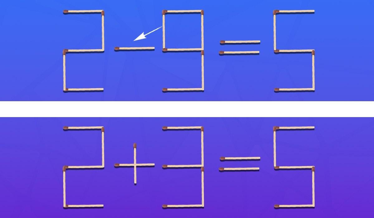Q é o par que deve ser movido para que a igdade seja verdadeira: um teste rápido de QI