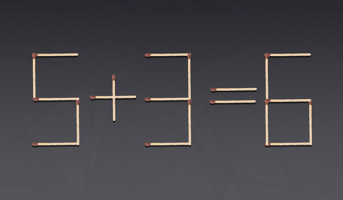 Um puzzle muito difícil: só tens de mover um palito de fósforo