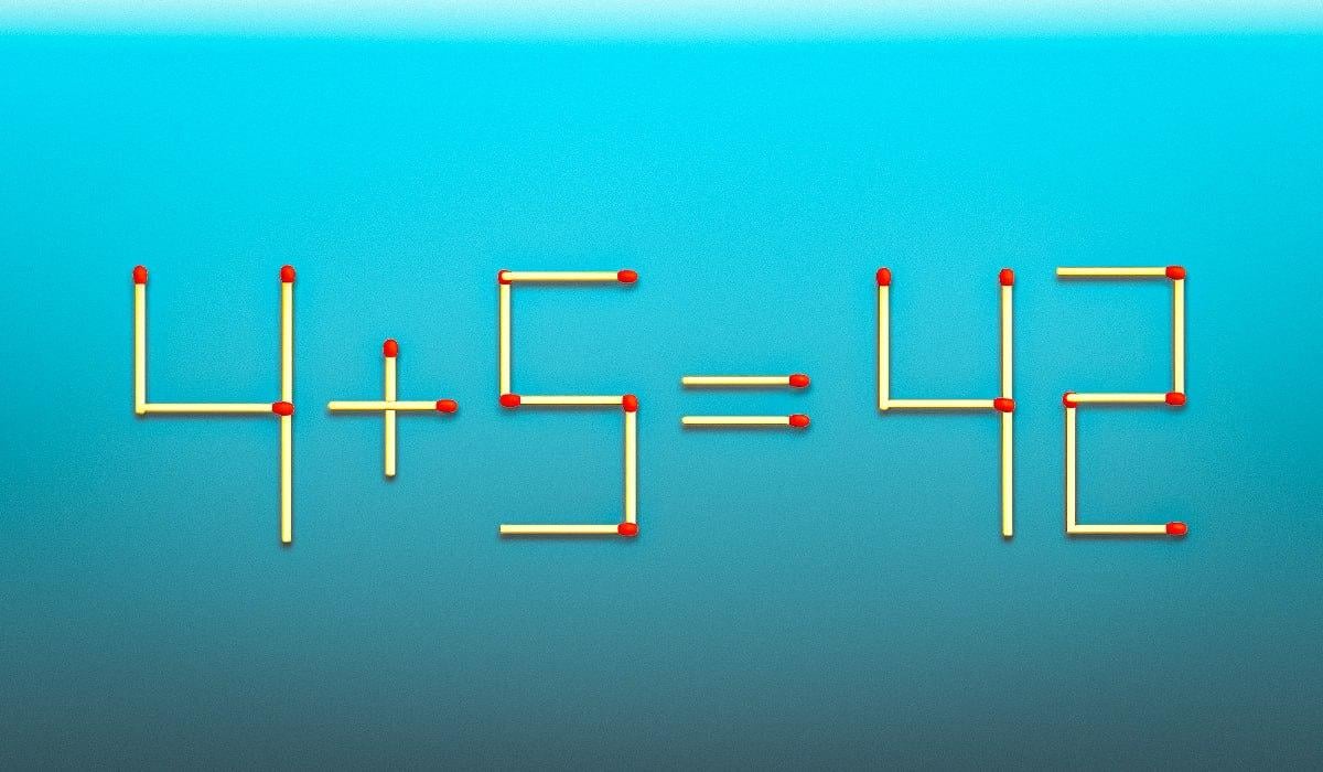 Arrastar 2 correspondências e a igdade torna-se correta: um teste de QI rápido