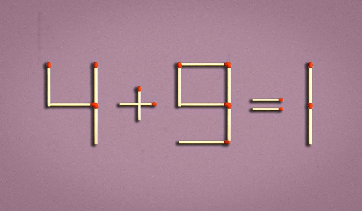 Apenas 2% das pessoas conseguem resolver a igdade em 8 segundos: um teste do palito de fósforo para testar o QI