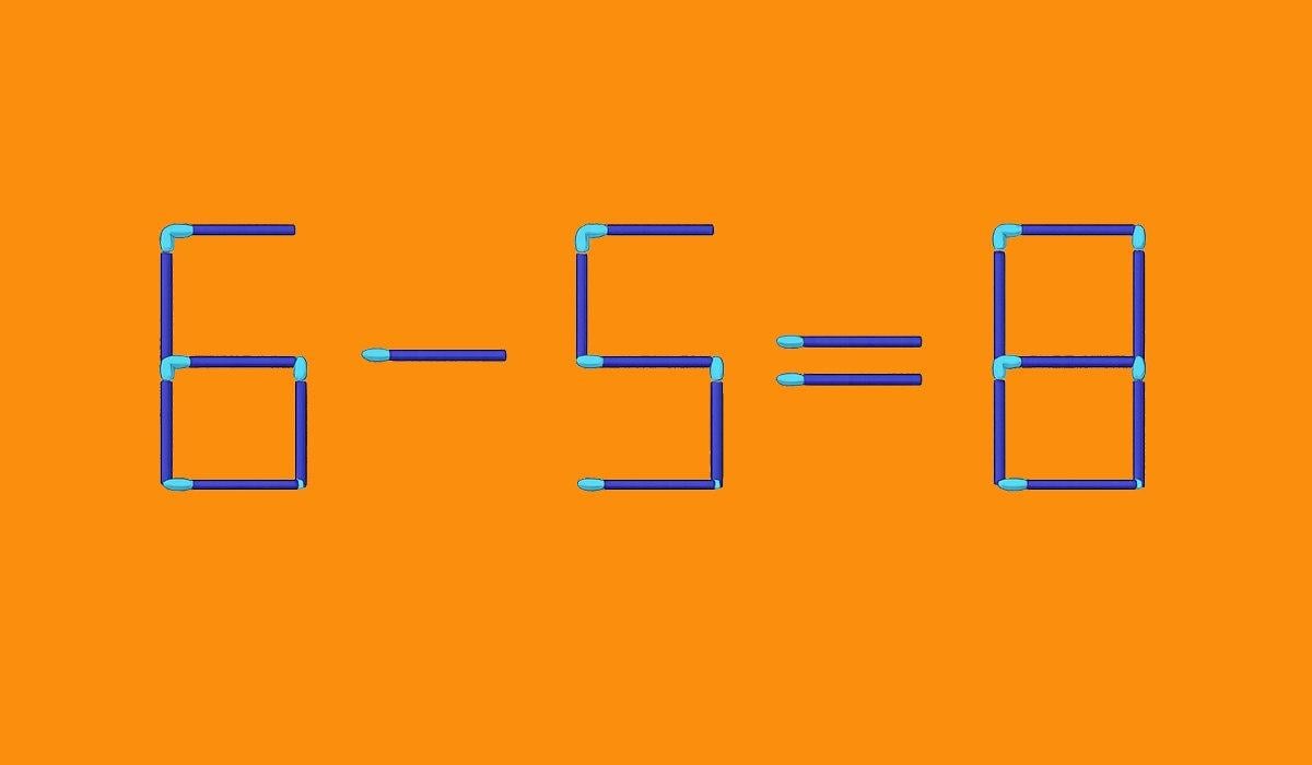 Teste de QI rápido: só precisa de mover um fósforo