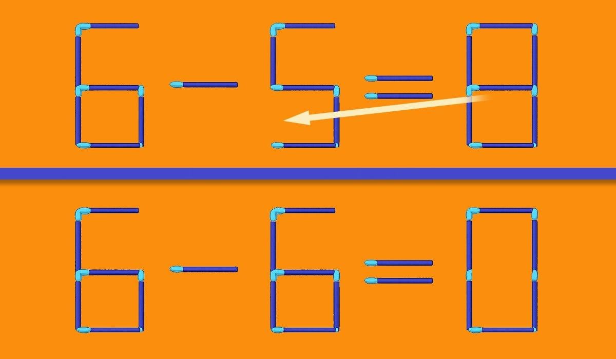 Teste de QI rápido: só precisa de mover um palito de fósforo