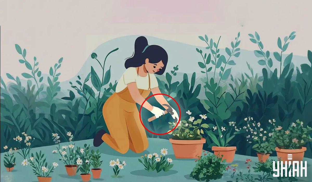 Mulher a segurar um martelo / Moje Collage