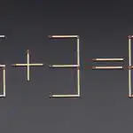 Um puzzle muito difícil: só tem de mover um palito